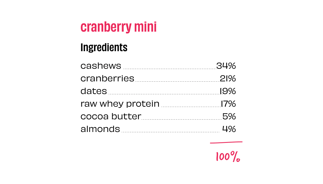 Cranberry Mini Protein Bars - Box of 12 - Thumbnail 4