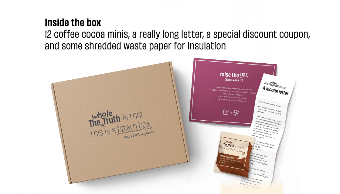 Coffee Cocoa Mini Protein Bars - Box of 12 - Thumbnail 6