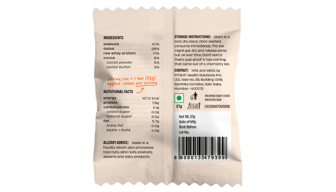 Peanut Cocoa Mini Protein Bars - Box of 12 - Image 8