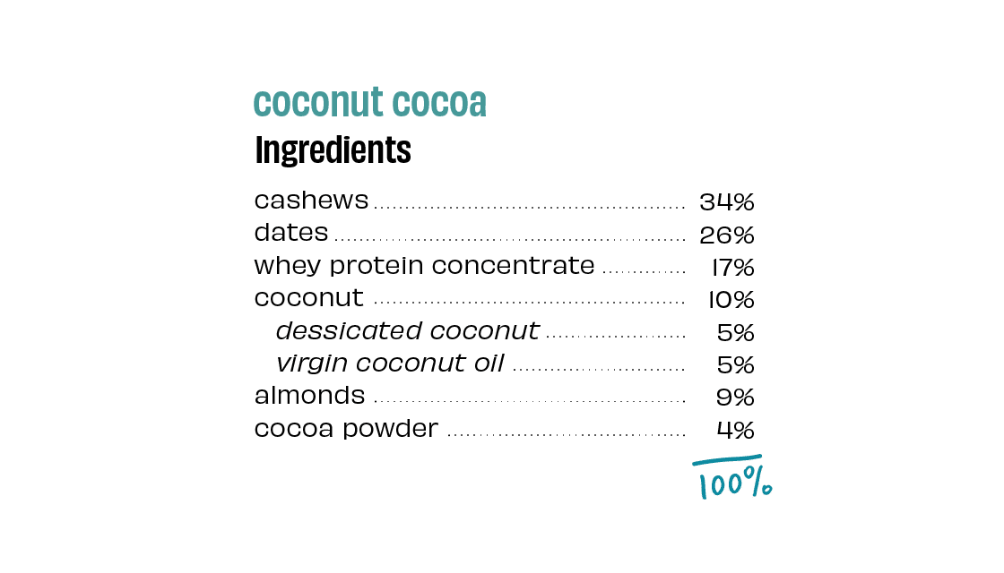 Coconut Cocoa Protein Bars - Box of 8 - Thumbnail 3